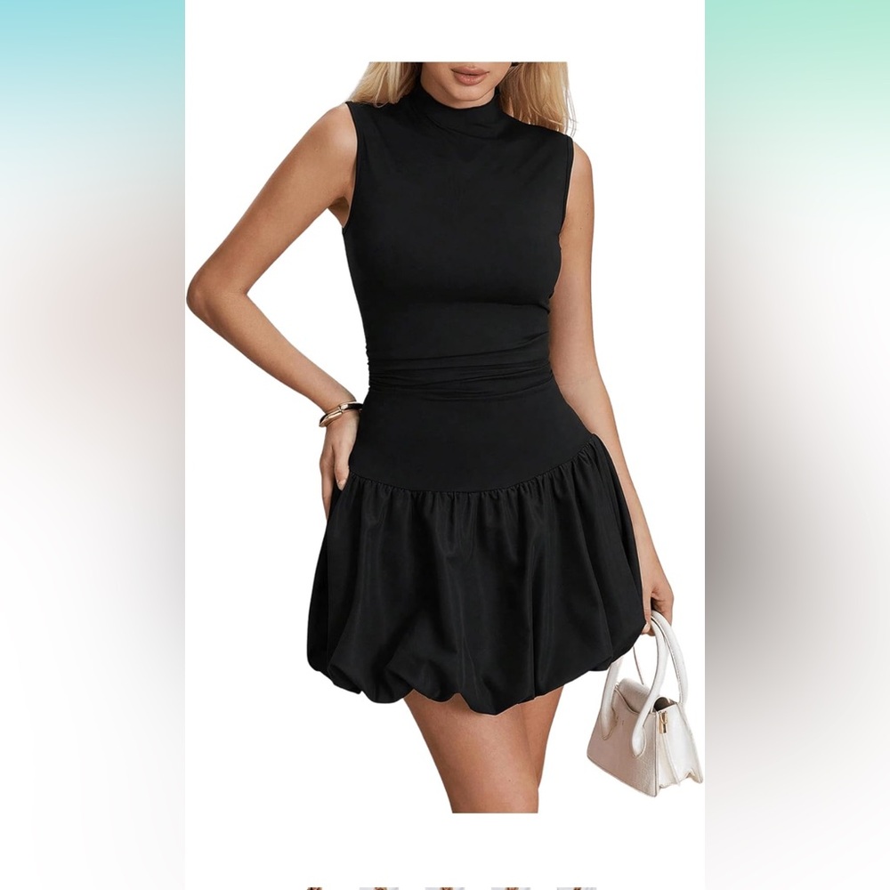 Black bubble dress